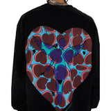 Pcloa Cute love pattern Print Sweatshirt