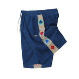 Poker Embroidery Shorts