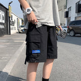 Multi-pocket Logo Embroidery Shorts