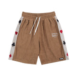 Side Poker Embroidery Shorts