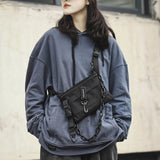 Techwear Chain Cross body Bag