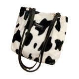 Cow-Pattern Shoulder Bag