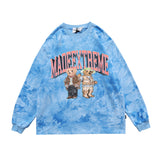 Pcloa Tie-dye Cute Bear Sweatshirt