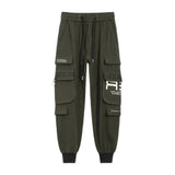 Letter Dark Fleece Cargo Pants