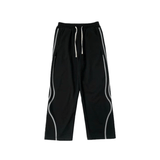 Curved Bar Straight Sweatpants