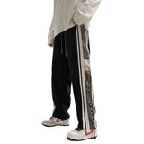 Side Graphic Drawstring Pants