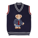 Bear Graphic Knitted Vest