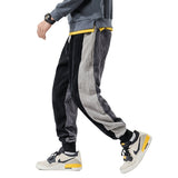 Patchwork Corduroy Sweatpants