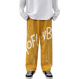 Street Graffiti Letter Corduroy Sweatpants