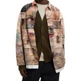 'Patchwork Face' Graphic Jacket