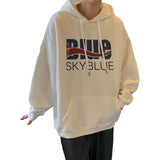 'Blue Sky' Letter Graphic Hoodie