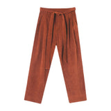 Casual Plain Corduroy Sweatpants