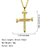 Nail Cross Necklace