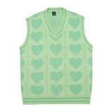 Love Pattern Knitted Vest