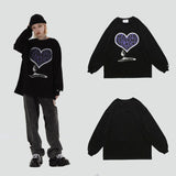 Black Air Heart Long Sleeve Shirt