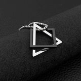 Pcloa Contracted Triangle Geometry Necklace