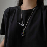 Pcloa Astronaut Titanium Steel Necklace