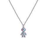 Pcloa Astronaut Titanium Steel Necklace