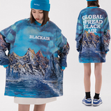 Landscape Painting Graphic Sweatshirt