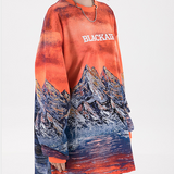 Landscape Painting Graphic Sweatshirt