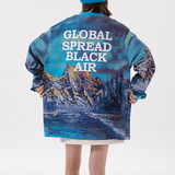 Landscape Painting Graphic Sweatshirt