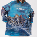 Landscape Painting Graphic Sweatshirt