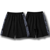 Bear Pattern Side Graphic Shorts