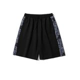 Bear Pattern Side Graphic Shorts