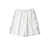 Bear Pattern Side Graphic Shorts