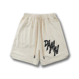 Vintage Letter Graphic Shorts