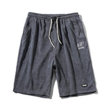 Simply Logo Print Corduroy Shorts