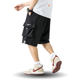 Multi-Pocket Letter Cargo Shorts