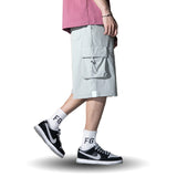 Multi-Pocket Letter Cargo Shorts