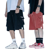 Multi-Pocket Letter Cargo Shorts