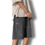 Reflective Letter Multi-Pocket Shorts