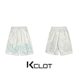 Vintage Letter Graphic Shorts