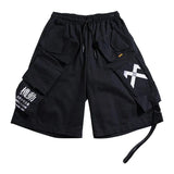 Letter Print Warrior Cargo Shorts