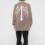 Letter Skeleton Print Sweatshirt