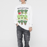 Letter Cactus Graphic Sweatshirt