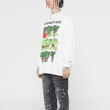 Letter Cactus Graphic Sweatshirt