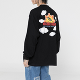 Sun And Cloud Print Sweatshirt