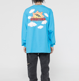 Sun And Cloud Print Sweatshirt