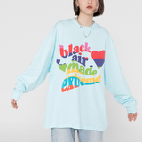 Colorful Letter Print Sweatshirt