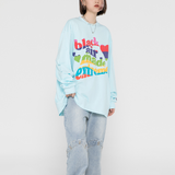 Colorful Letter Print Sweatshirt