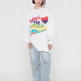 Colorful Letter Print Sweatshirt