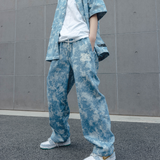 Vintage Tie-dye Denim Pants