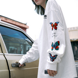 Butterfly Side Graphic Sweatshirt