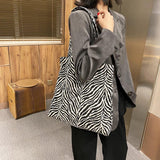 Wave-Pattern Tote Bag