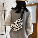 Cow-Pattern Chest Bag