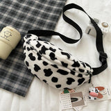 Cow-Pattern Chest Bag